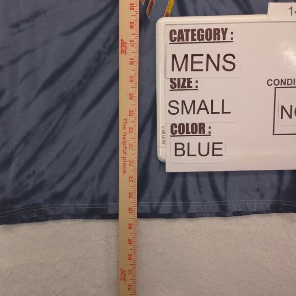 Van Halen Band Crew Neck Short Sleeve Graphic T-Shirt Adult Mens Size S Blue - Picture 6 of 9